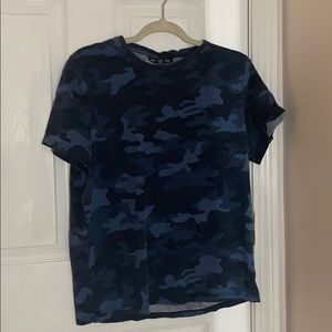 ♡ SOLD ♡ michael kors blue camo t